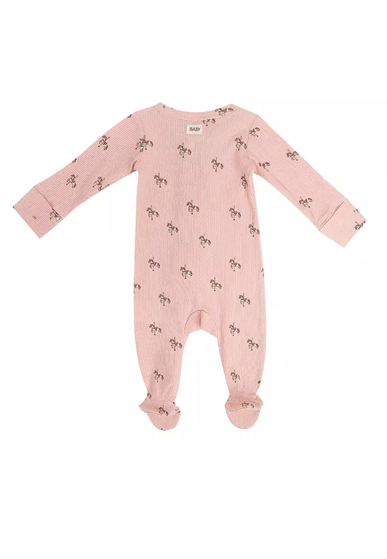 Organic Pointelle Zip Romper