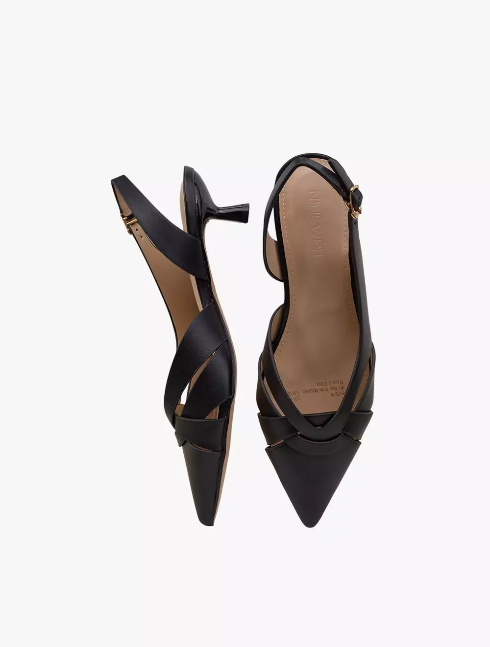 Payless Nine West Womens Alora Kitten Heels - Black_04