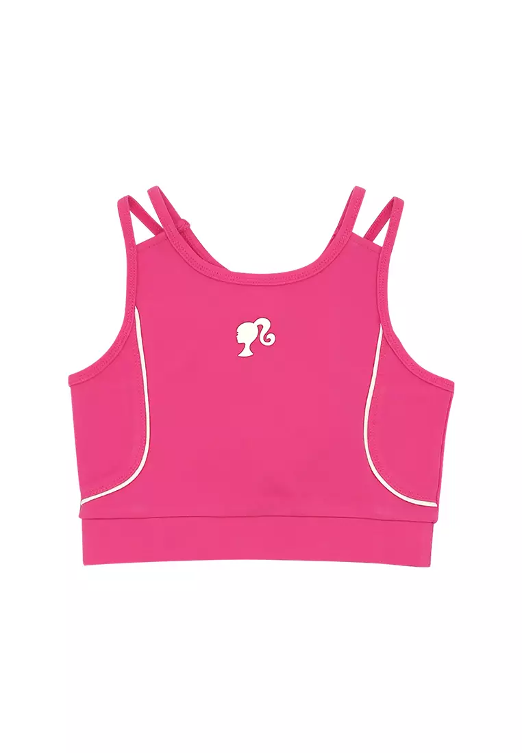 Shiny Glitter Barbie Girls Crop Top main image 0