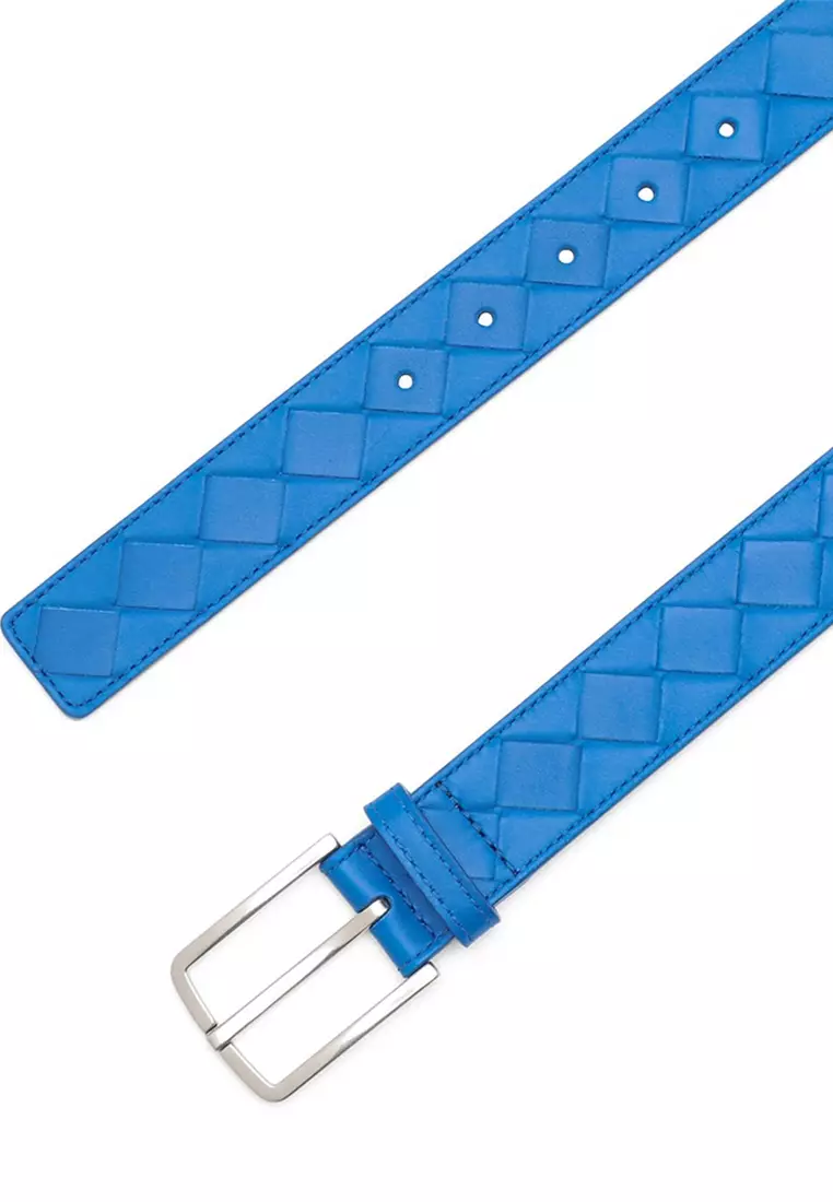 Intreccio Weave Belt in Blue