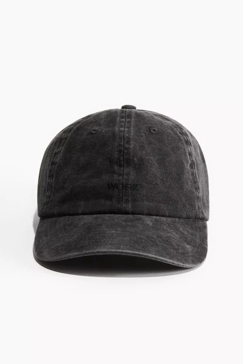 Buy H&M Embroidered-motif cotton cap 2025 Online | ZALORA
