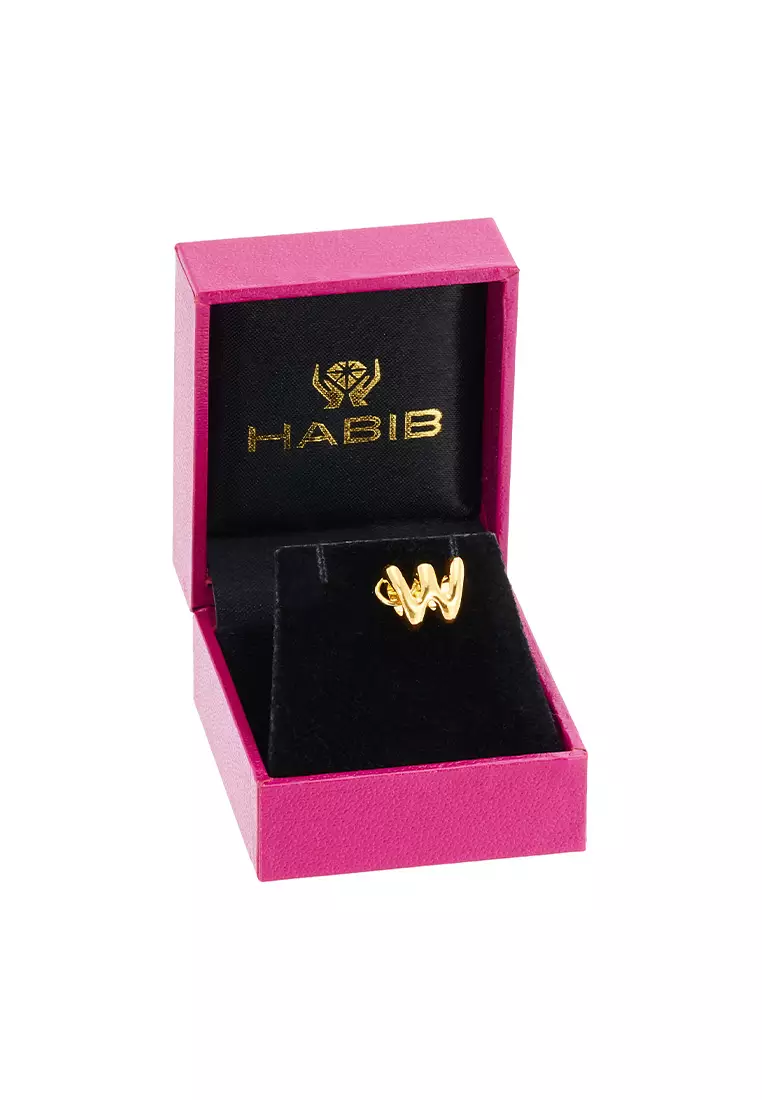 HABIB 916/22K Yellow Gold Alphabet Charm 6800025YW