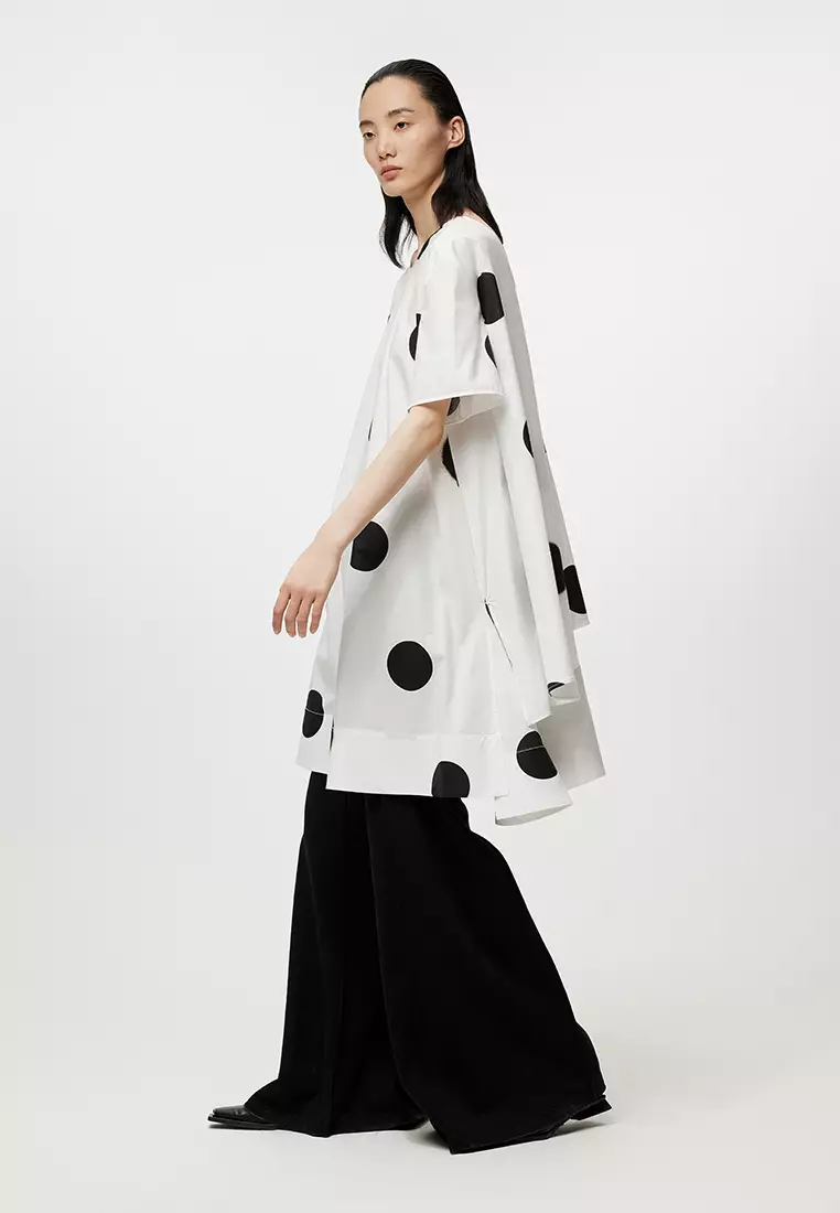 JNBY女士短袖波點連衣裙女