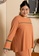 Lubna orange Plus Size Knit Dahlia Co-Ord Set 9898BAA5DD4603GS_2