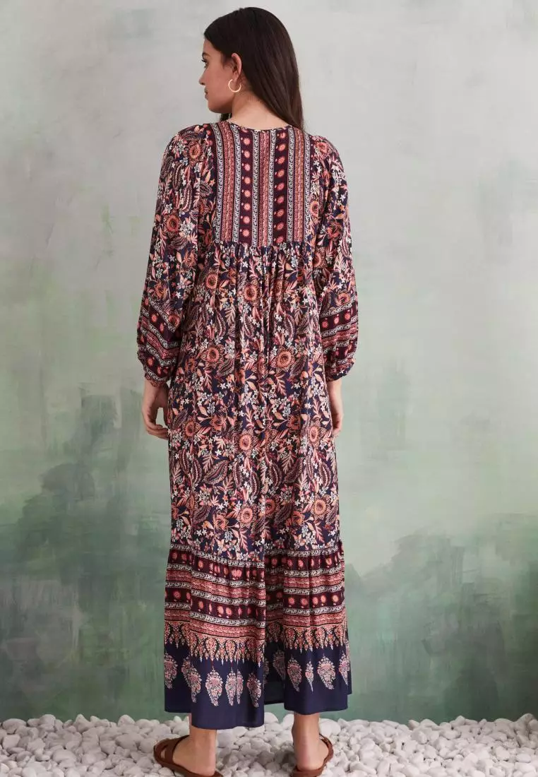 Buy women'secret Long Printed Boho Dress 2024 Online