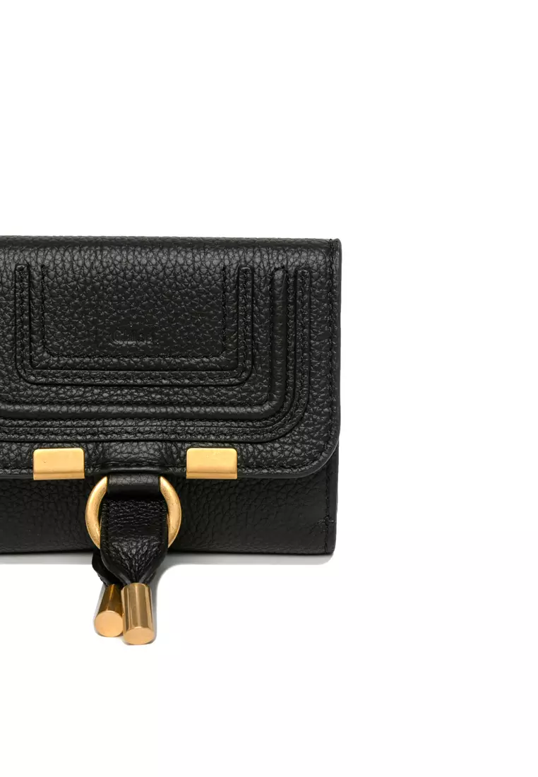 Chlo Small Grain Calfskin Leather Wallet
