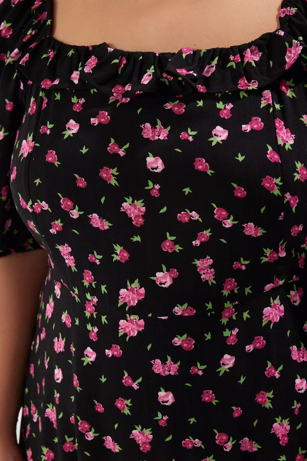 Plus Size Printed Midi Dress