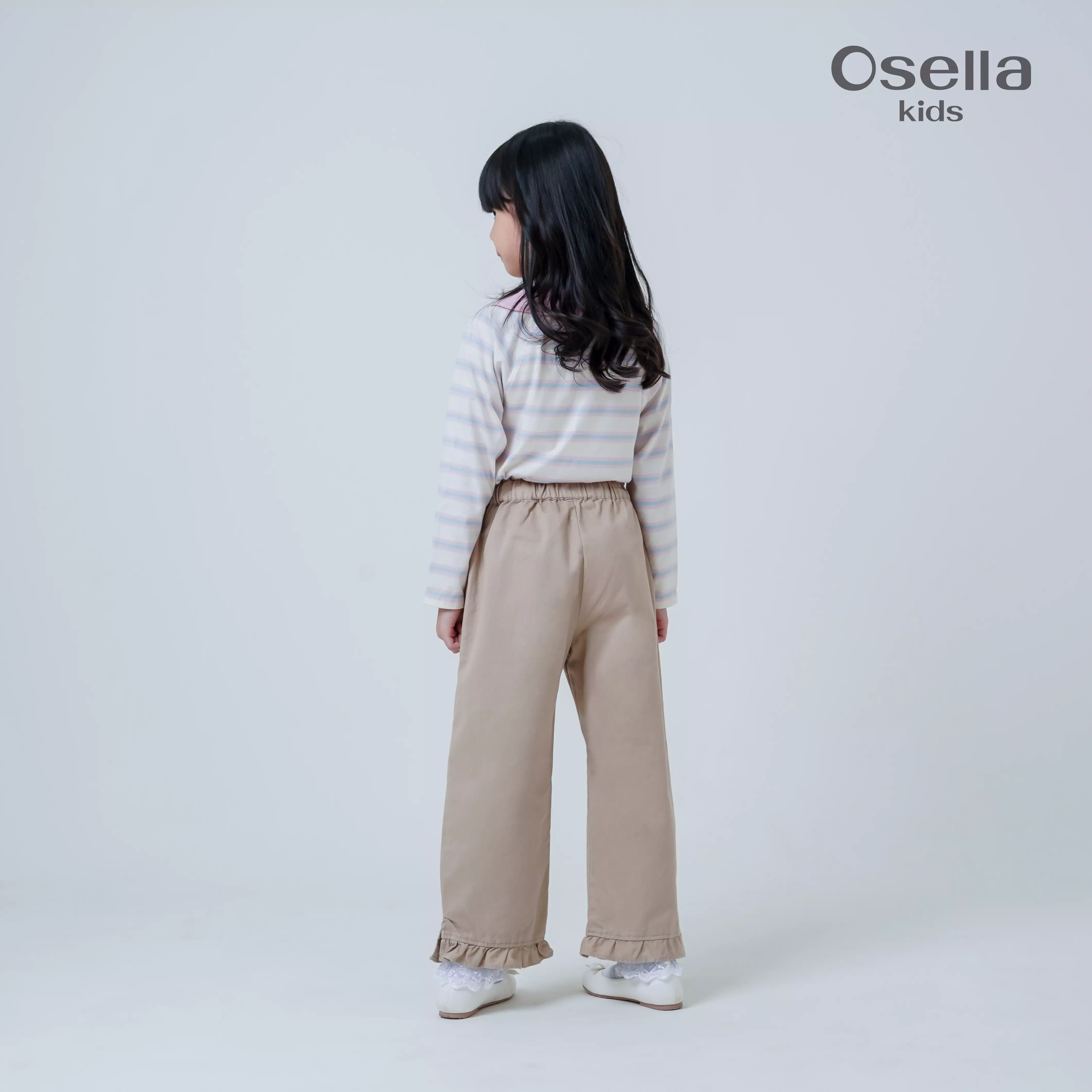 Osella Kids Zoya Ruffle Long Pants 2387660138 | Celana Ruffle Panjang Anak Perempuan