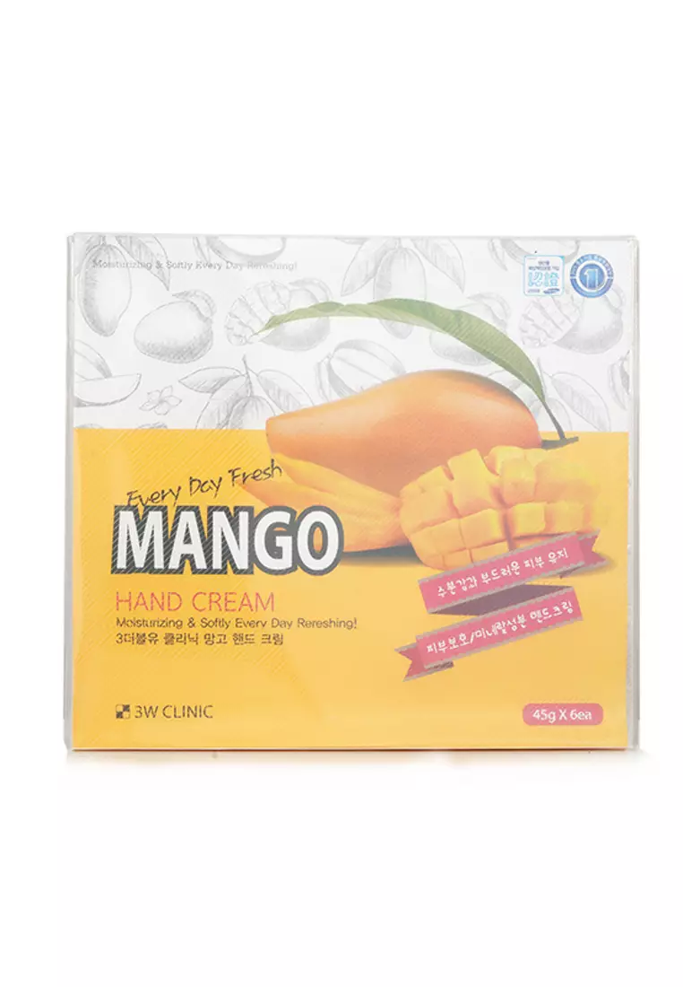 3W Clinic 3W CLINIC - Hand Cream - Mango 45g x 6 2024 | Buy 3W Clinic ...