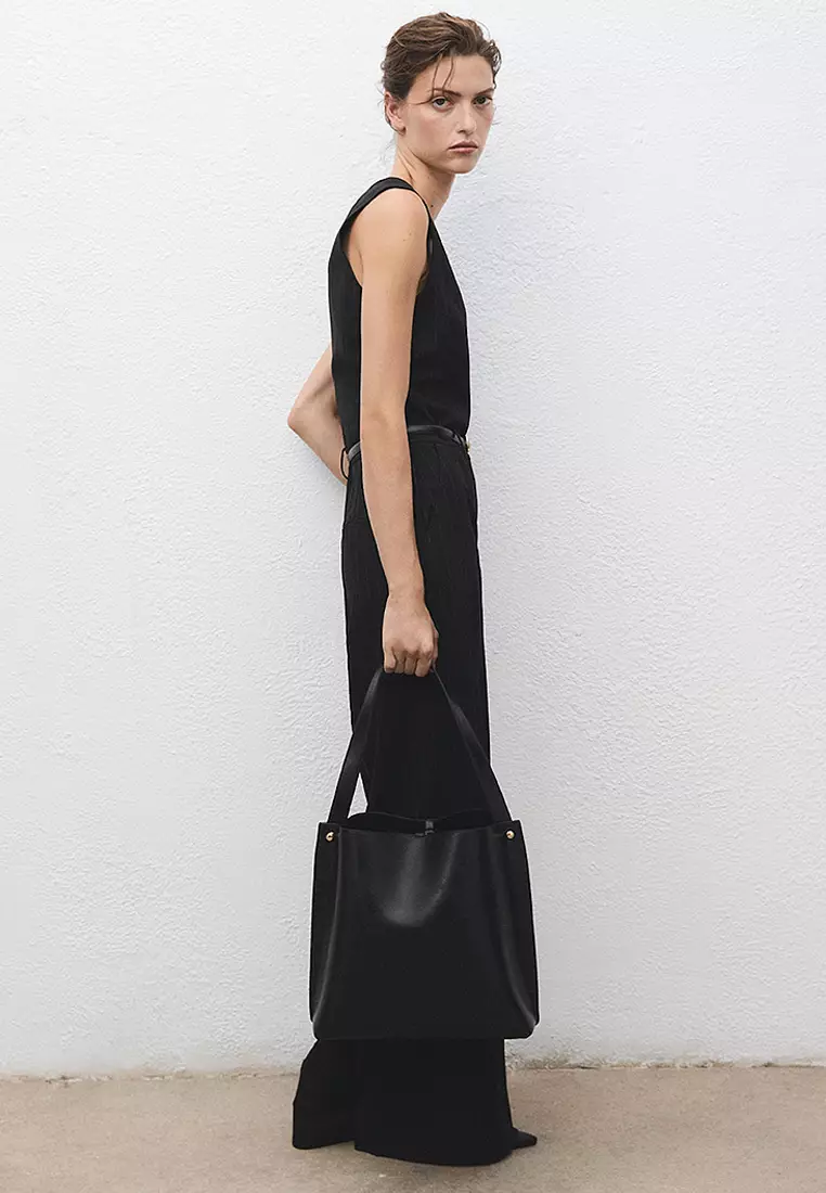 Pinstripe Jumpsuit With Belt