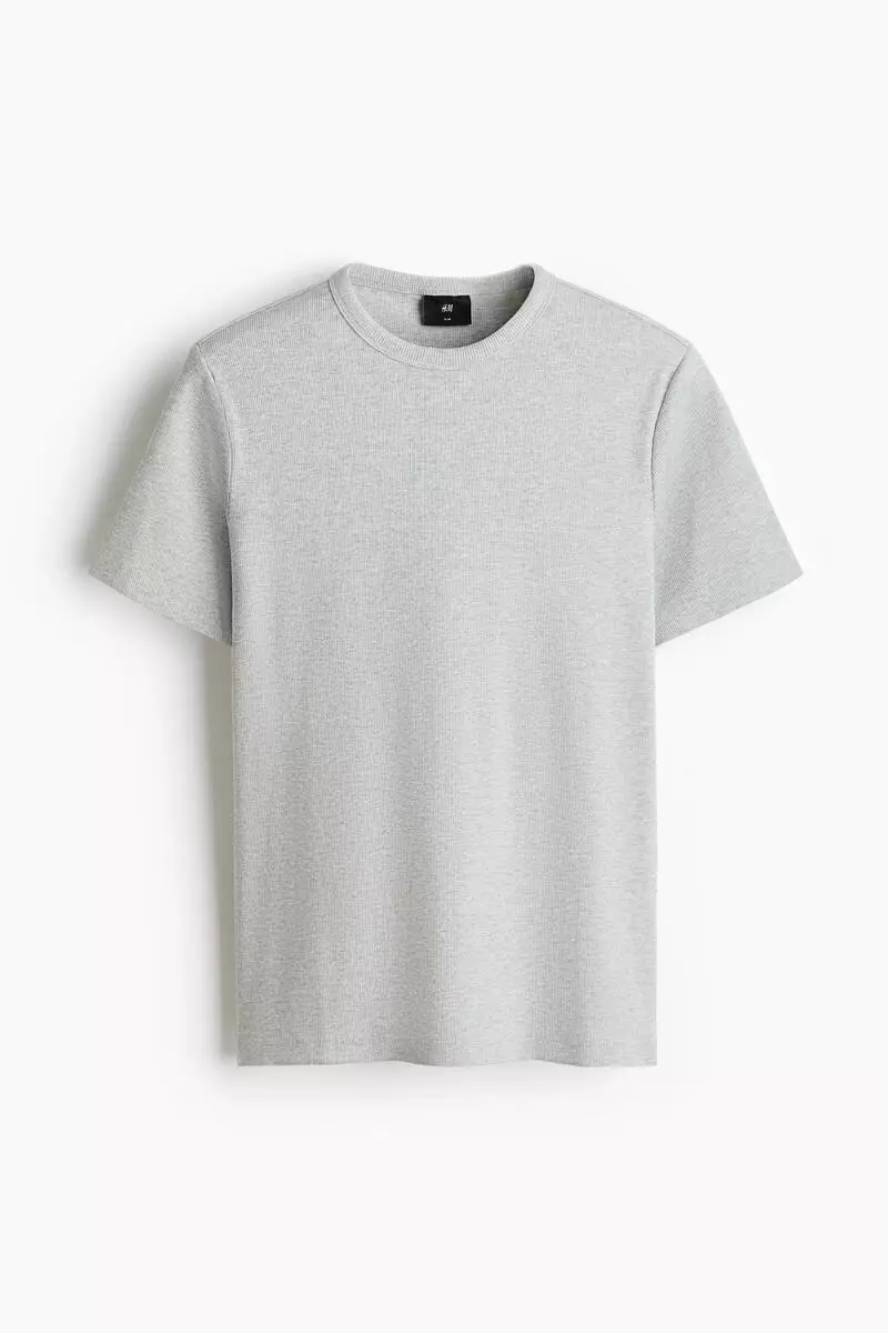 Slim Fit Ribbed T-shirt