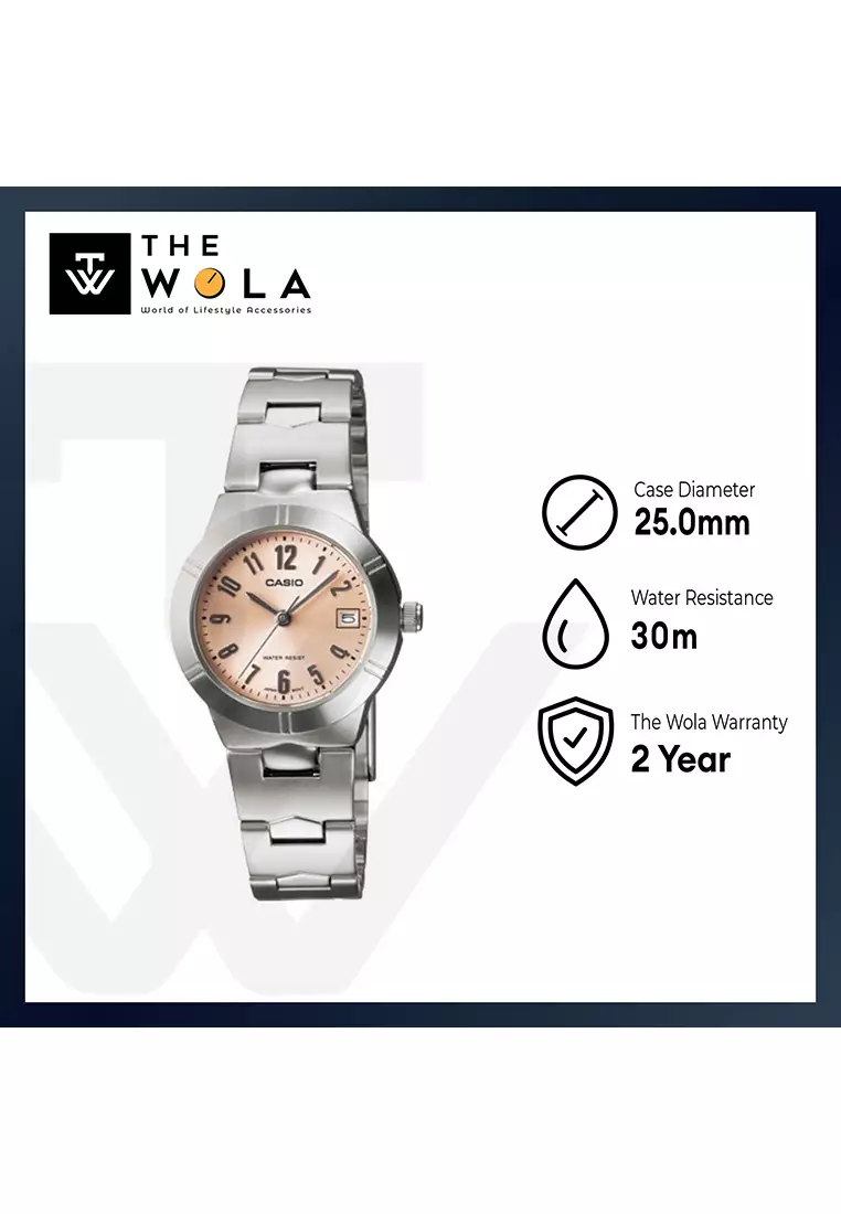 Women's Analog Watch LTP-1241D-4A3 Stainless Steel Band Casual Watch