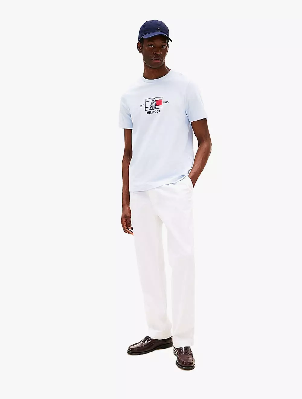 Tommy Hilfiger - Logo Graphic Crew-Neck T-Shirt - Breezy Blue