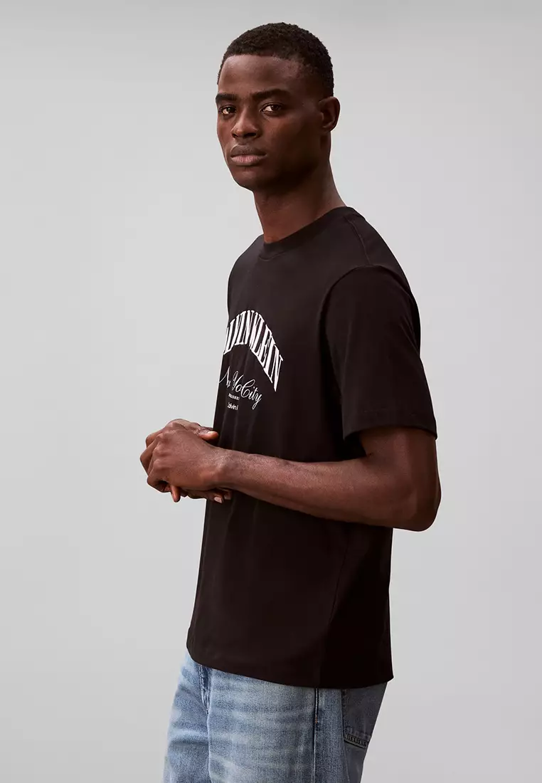 Embroidered NYC Logo T-Shirt - Calvin Klein Jeans