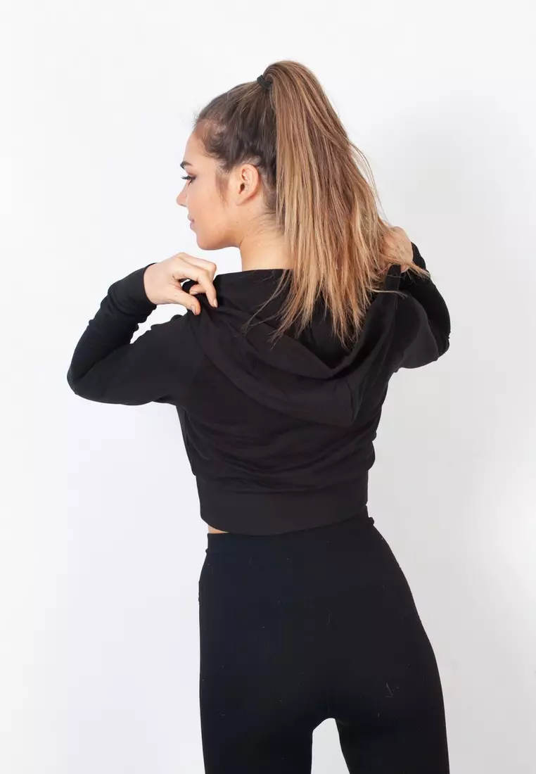 Originals strict/clash trefoil crop hoodie hot sale
