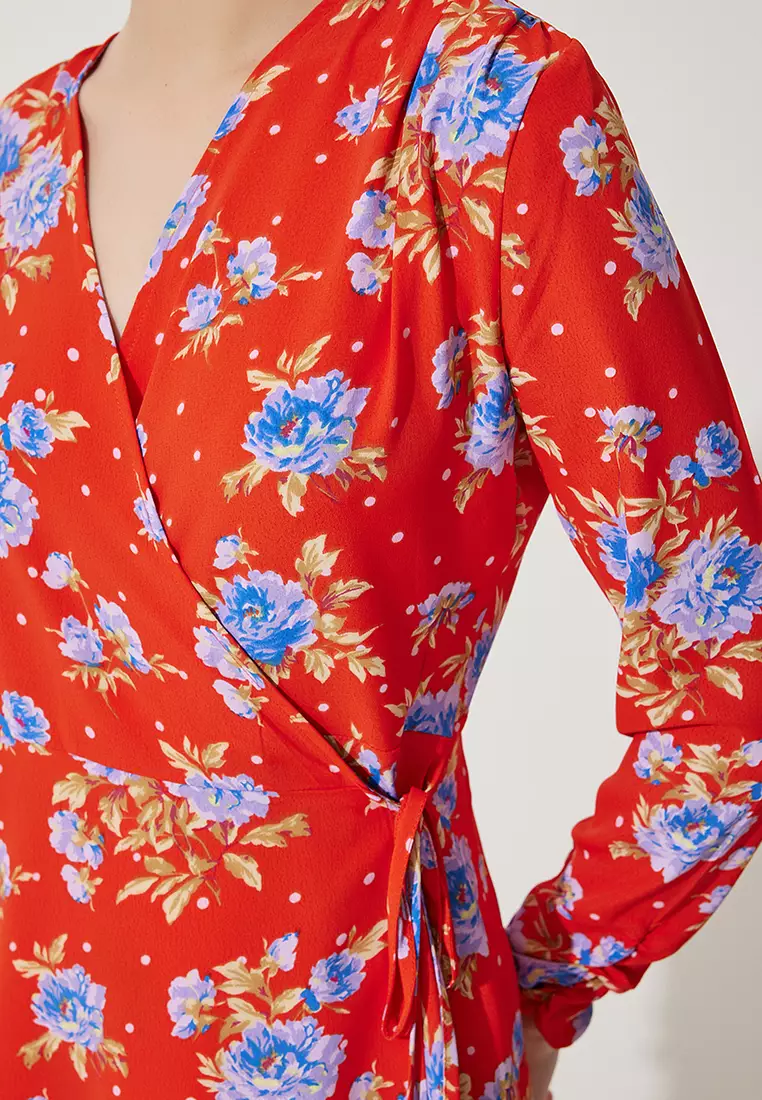 Floral Wrap Dress