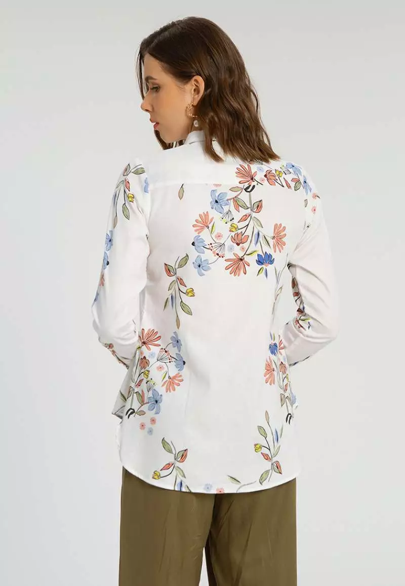 Minimal Portrayal Off White Long Shirt Colour OFFWHITE