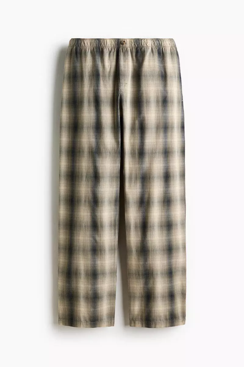 Poplin pyjama shirt and bottoms