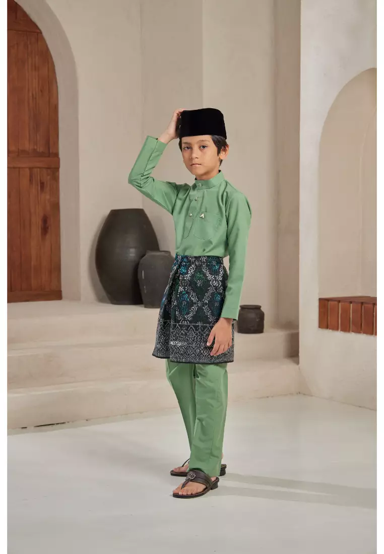 Baju Melayu Moden Cekak Musang for Kids