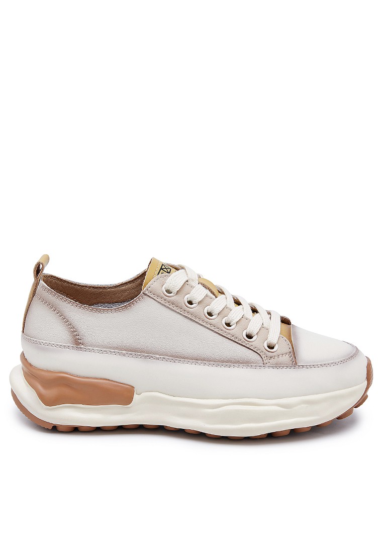 Hidden Heel Casual Leather Sneakers RX6616