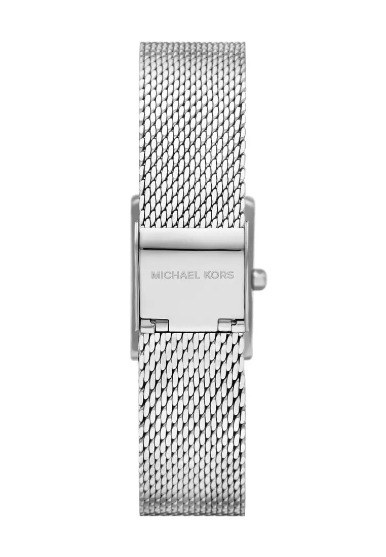 Michael Kors Women's Georgie Analog Watch ( MK4961 ) - Quartz, Silver Case, Square Dial, 14 MM Silver Stainless Steel Band