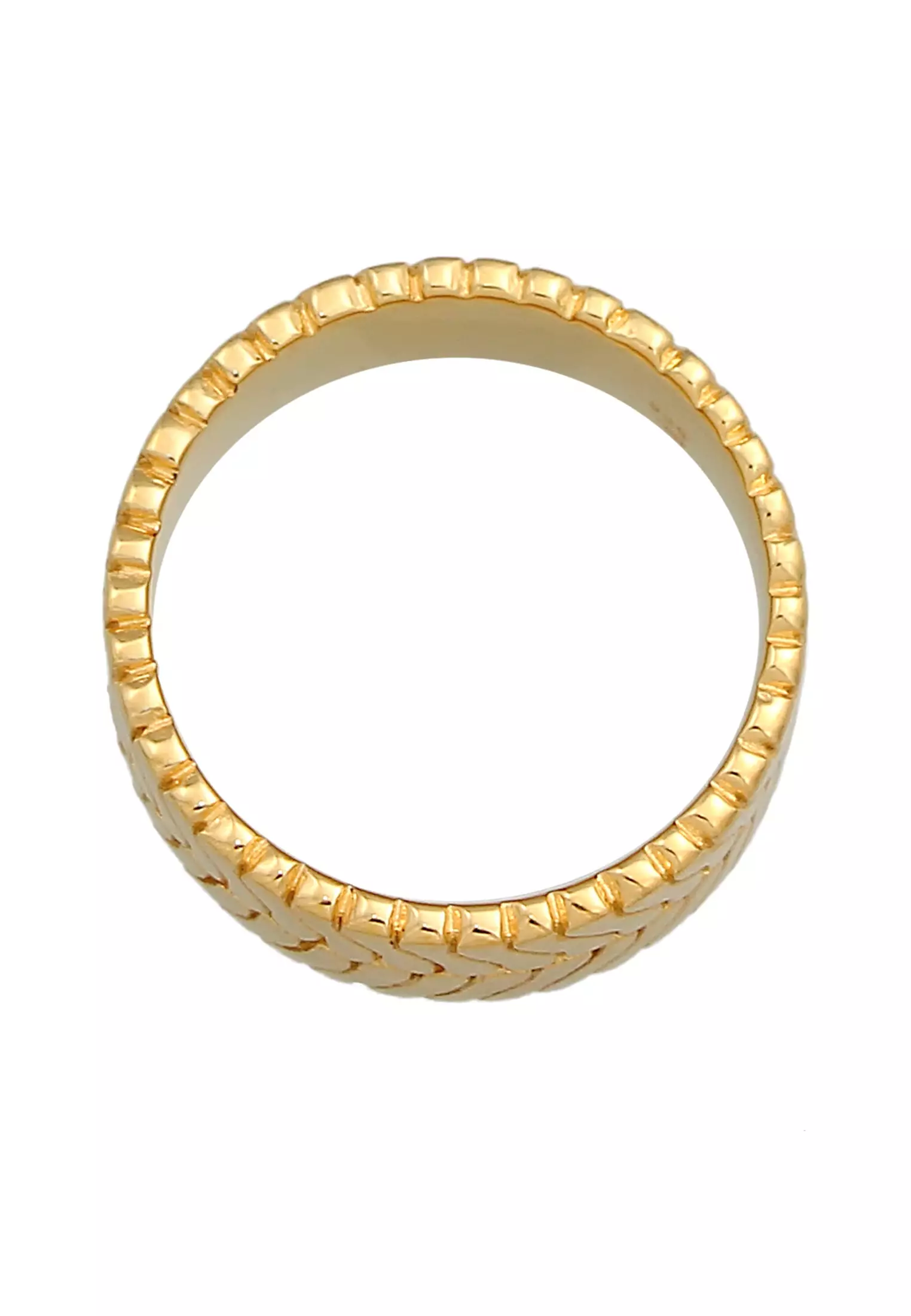 Ring Bones Trend Blogger Chunky Gold Plated