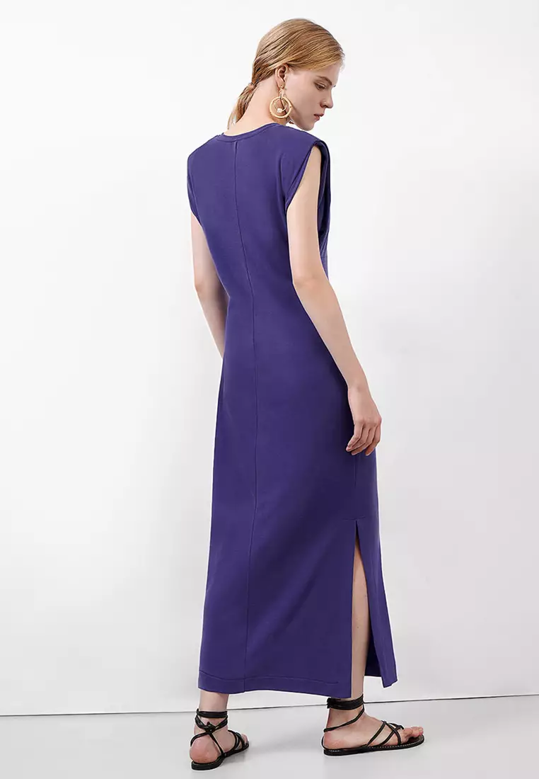Maxi Shoulder Pad Dress