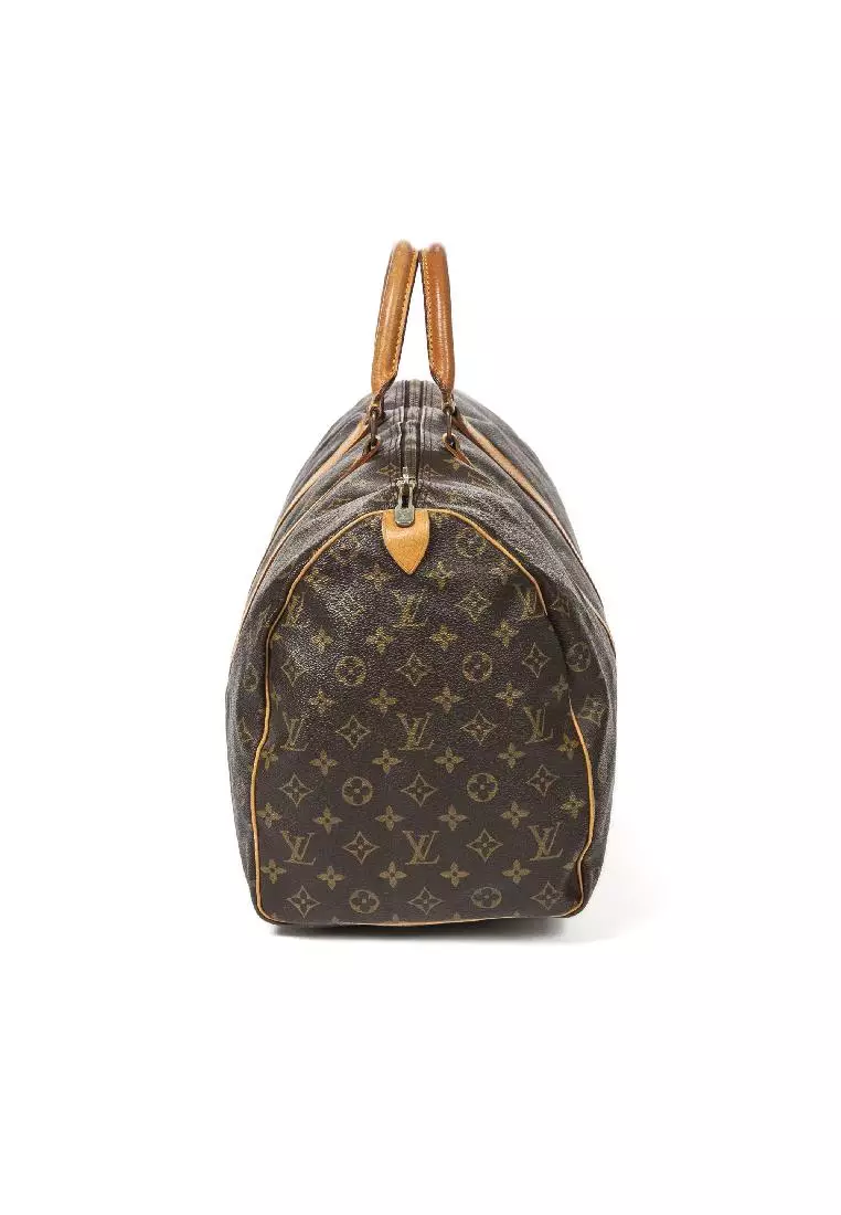 Louis+Vuitton+Speedy+Damier+Duffle+25+Brown+Canvas for sale online