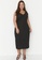 Trendyol black Plus Size Knit Midi Dress 45E43AADBE0C0FGS_4