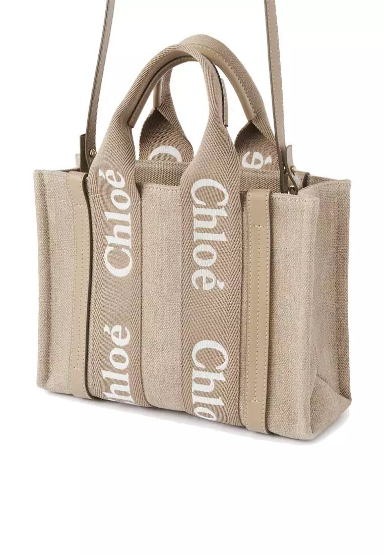 Small Woody Tote Bag Boyish Brown CHC23AS397L1720E