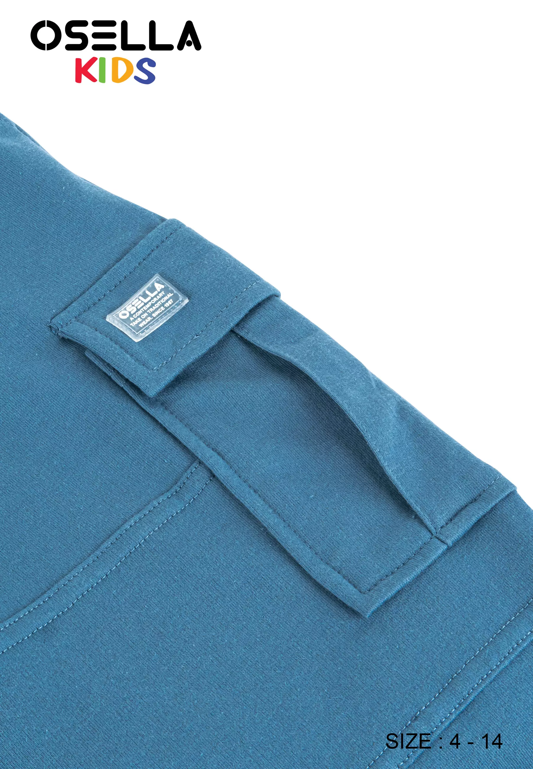 [NEW] Osella Kids Carter Cargo Jogger Pants 2287400 | Celana Panjang Anak Laki-Laki