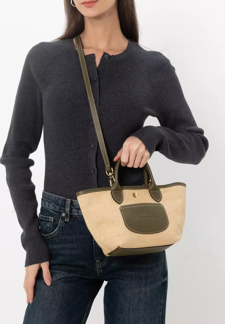 トートバッグ Longchamp \"Le Pliage Collection Xs\" Basket Bag Le Pliage Collection XS Basket bag Brown - Canvas | Longchamp HK