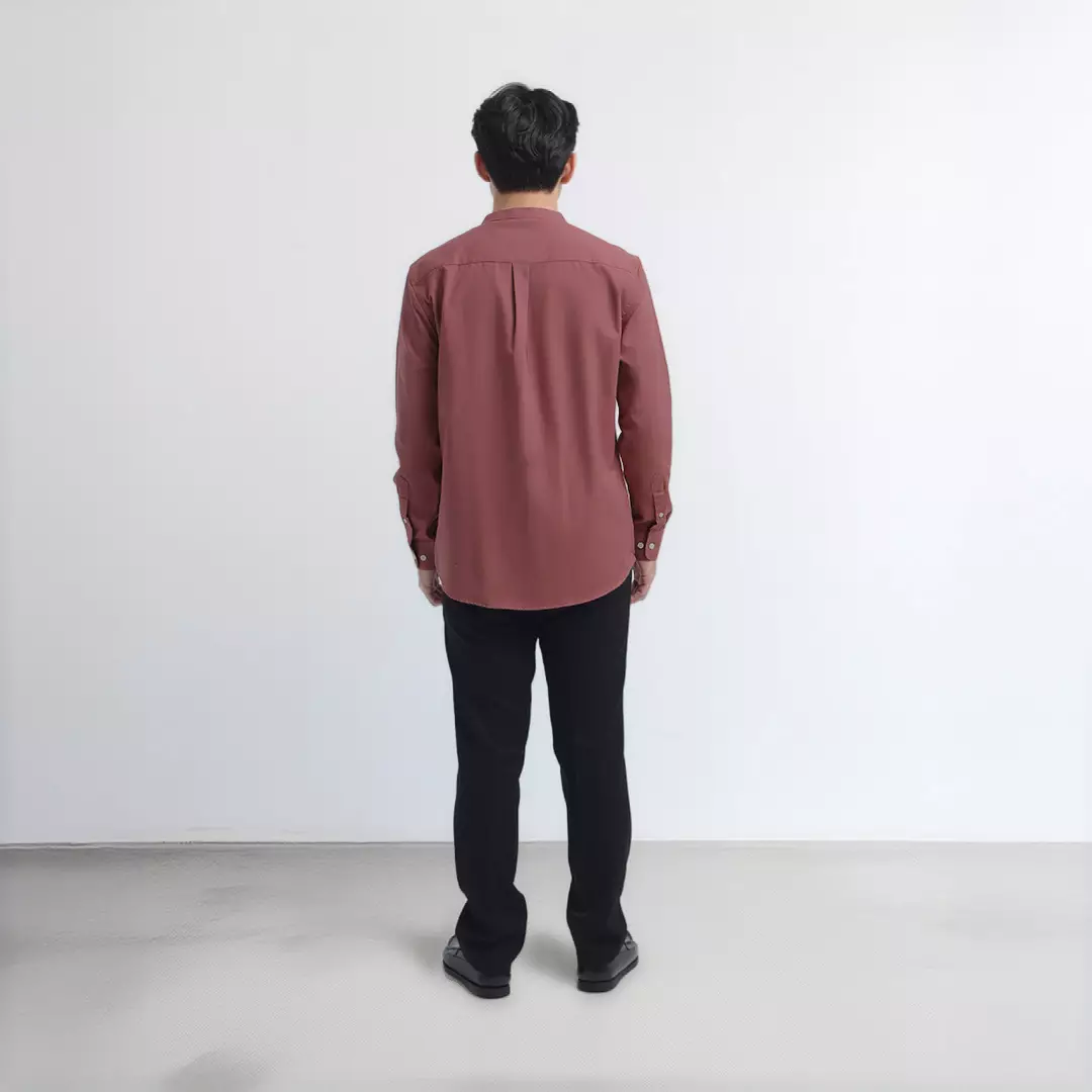 Platini Kemeja Koko Pria Lengan Panjang Katun Peach Echo 22073.92