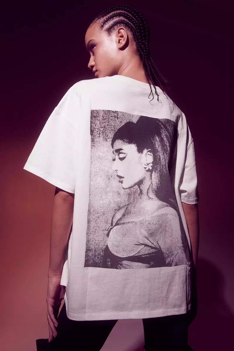 Boxy-style printed T-shirt
