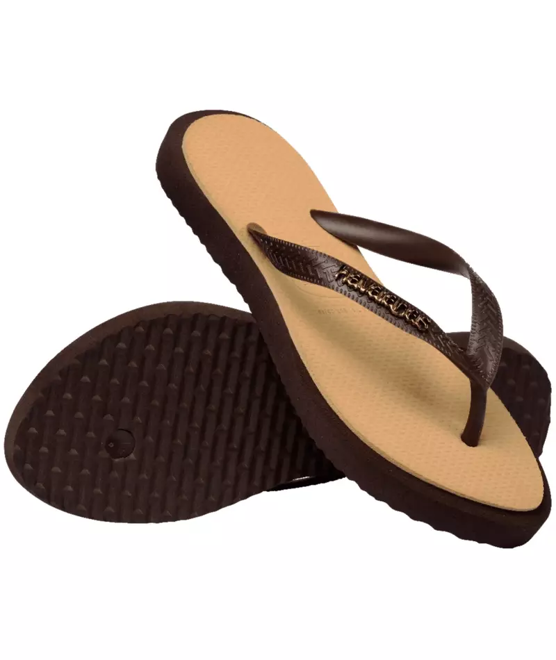 Havaianas 1859 Top Point Fusion - Dark Brown/Golden - Sandal Wanita