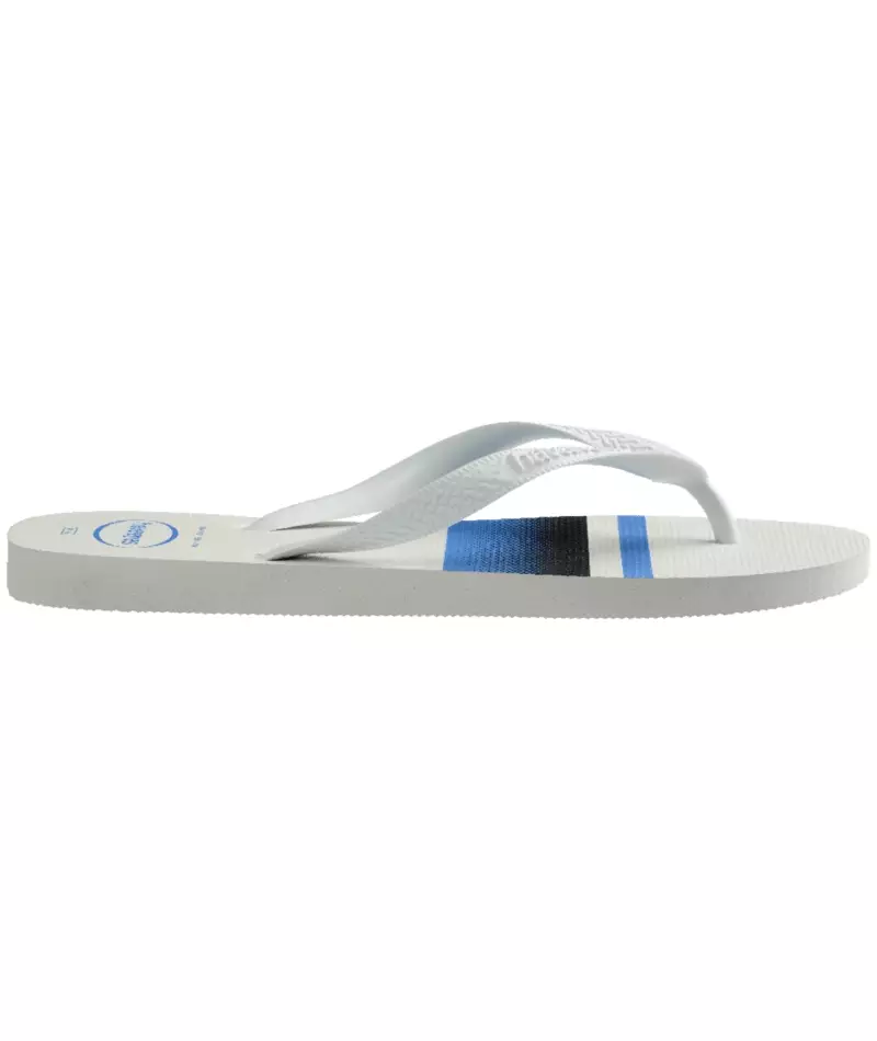 Havaianas Top Basic White/White/Blue - Sandal Pria