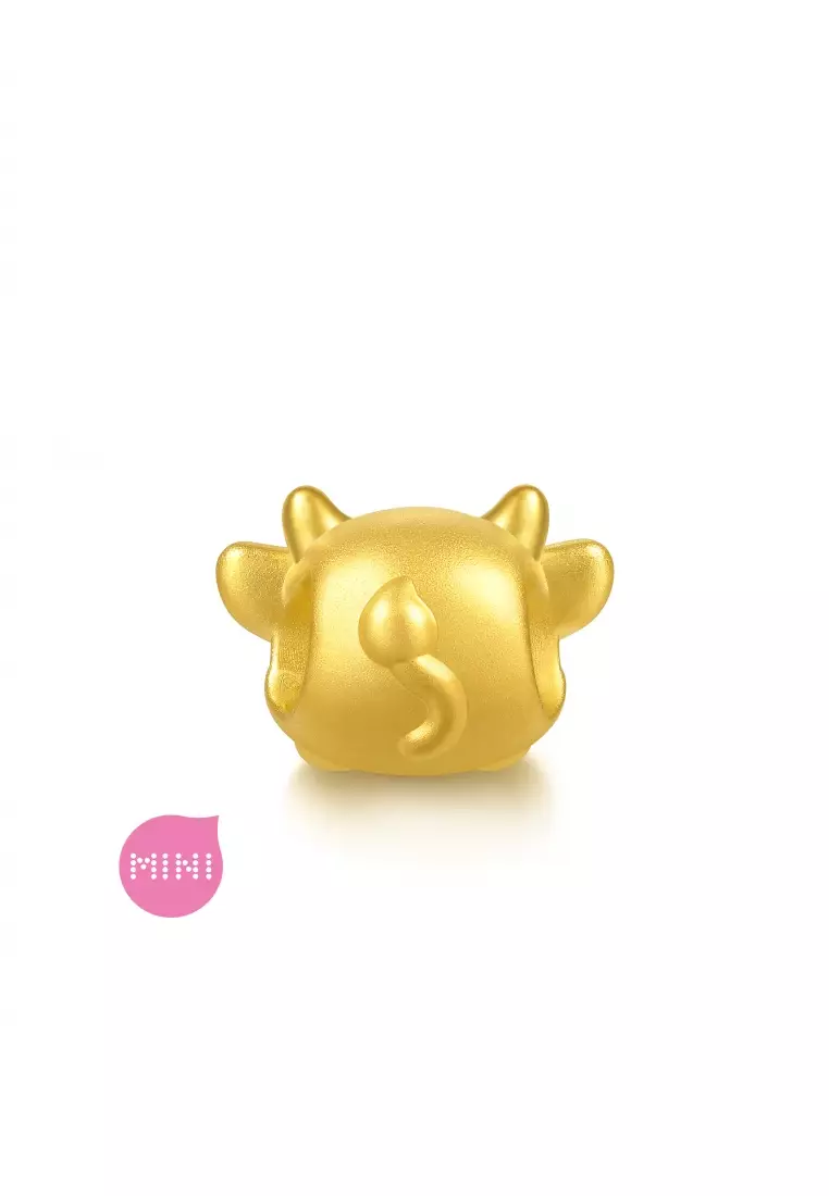 999 Gold Ox Charm for Women & Men 95960C  [Bracelet not included]