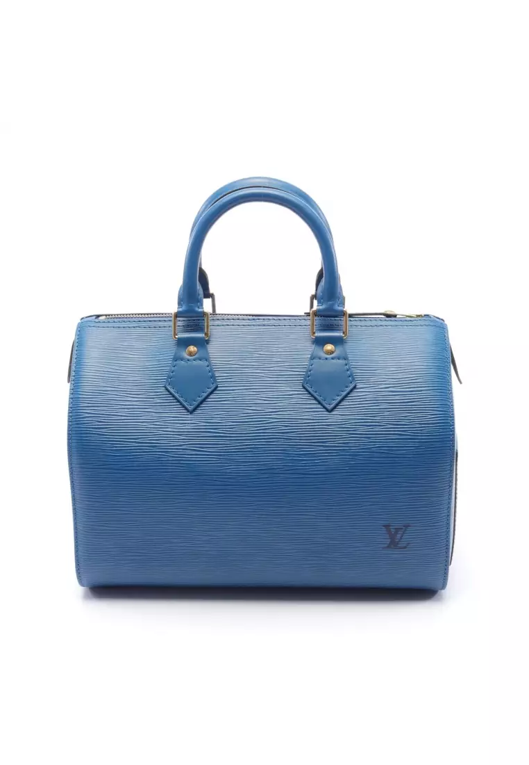 LOUIS VUITTON Epi Leather Green Speedy 35 Satchel Bag - 30% Off