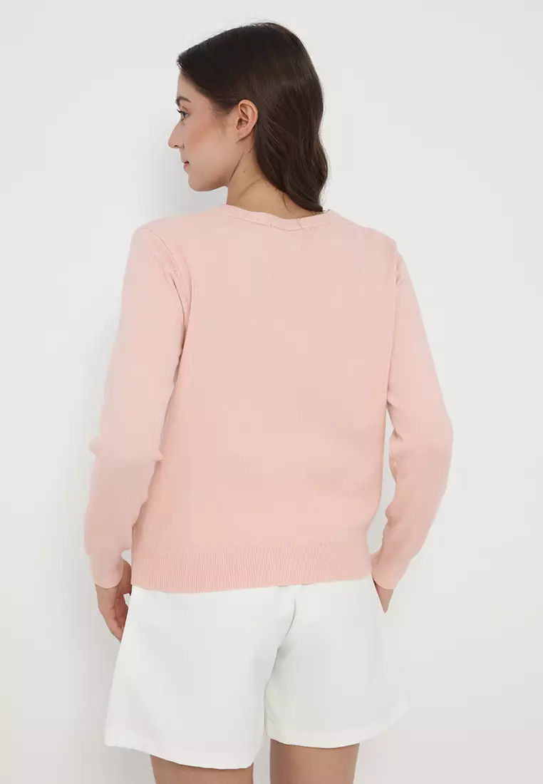 Ribbon Button Soft Knit Cardigan