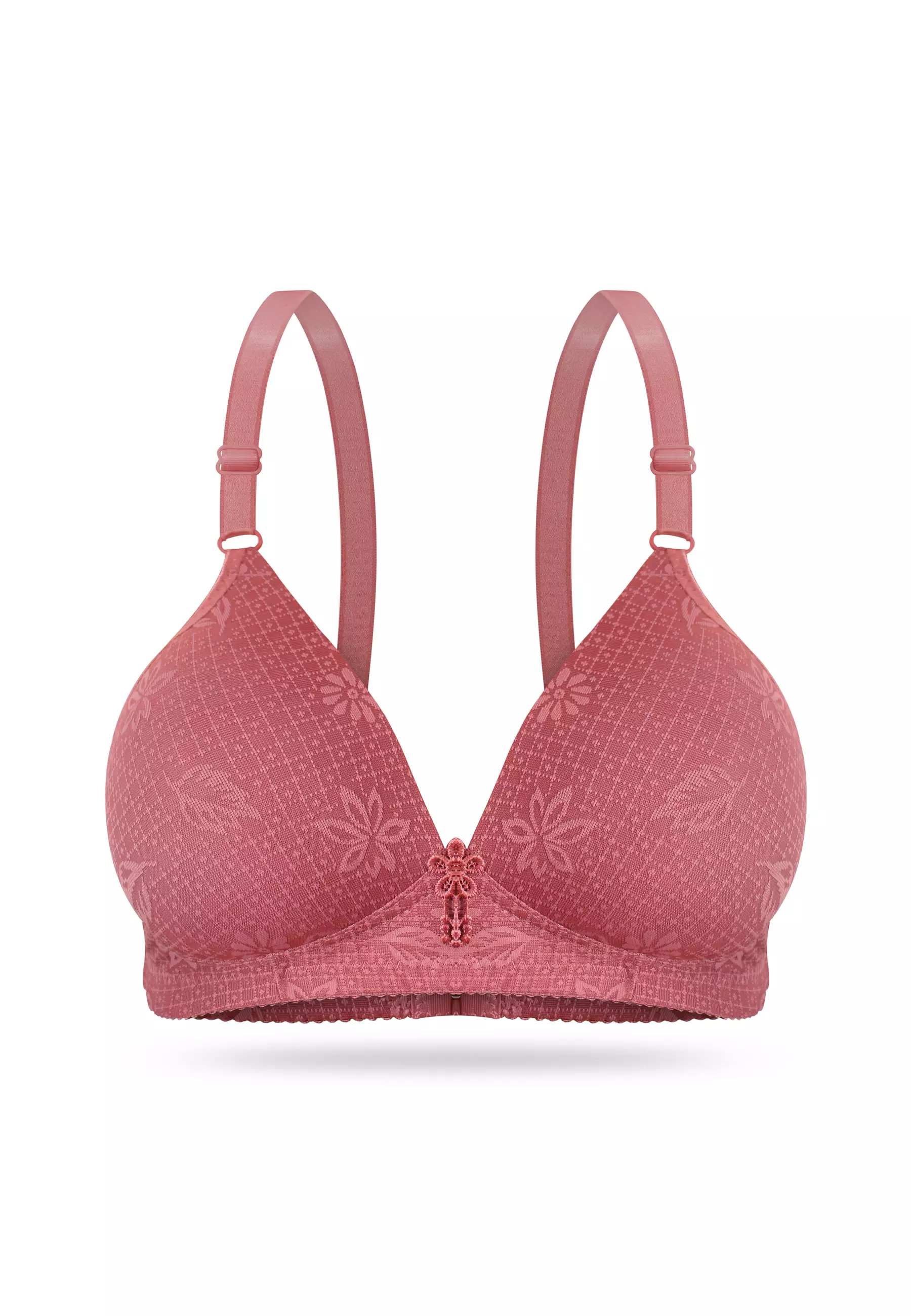 You've (YouHave) BH Bra Wanita BH Tanpa Kawat Motif Bunga Bra 100098