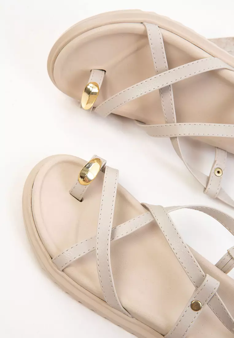 Beige Women's Sandals 20667