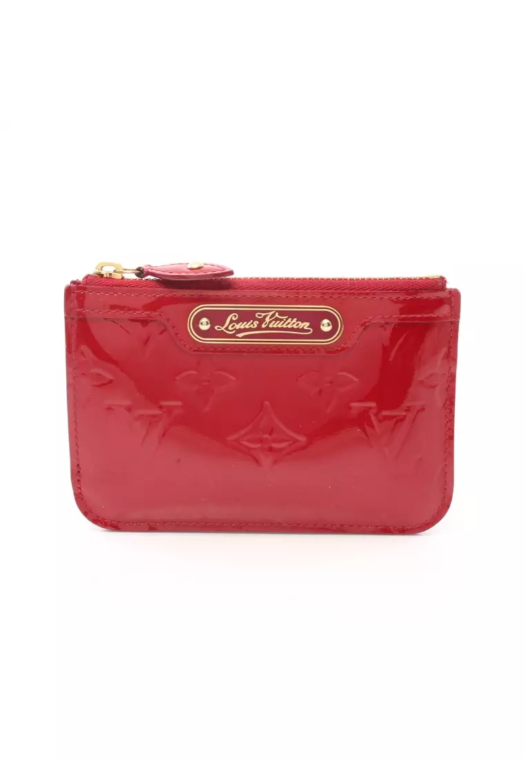 Pre-owned Pochette Cle Monogram Red