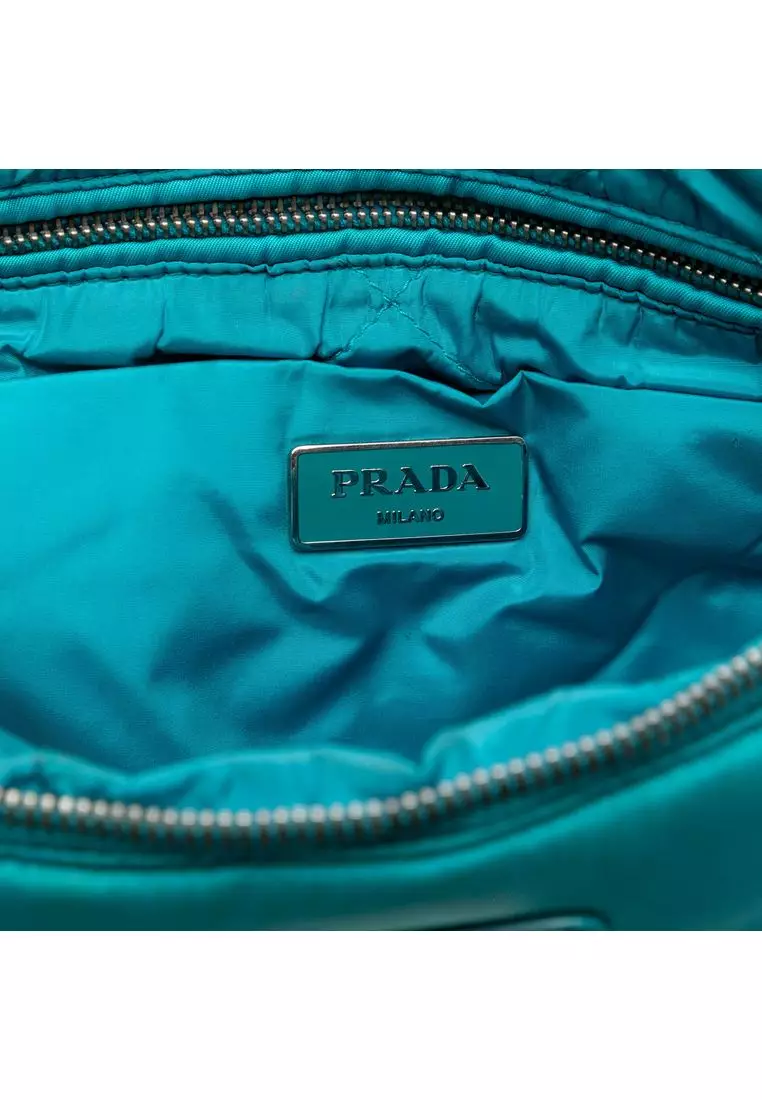 Pre-Loved Prada Tessuto Bomber Clutch