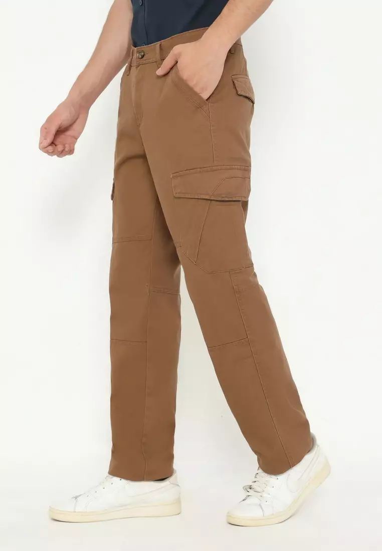 RBJ Celana Cargo Panjang Regular Fit Cotton Premium Pria
