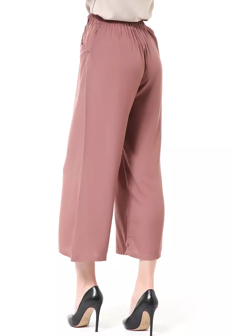 Stella Celana Panjang Casual Wanita Kulot Loose Pants Homewear Material Rayon ORIGINAL - Milo