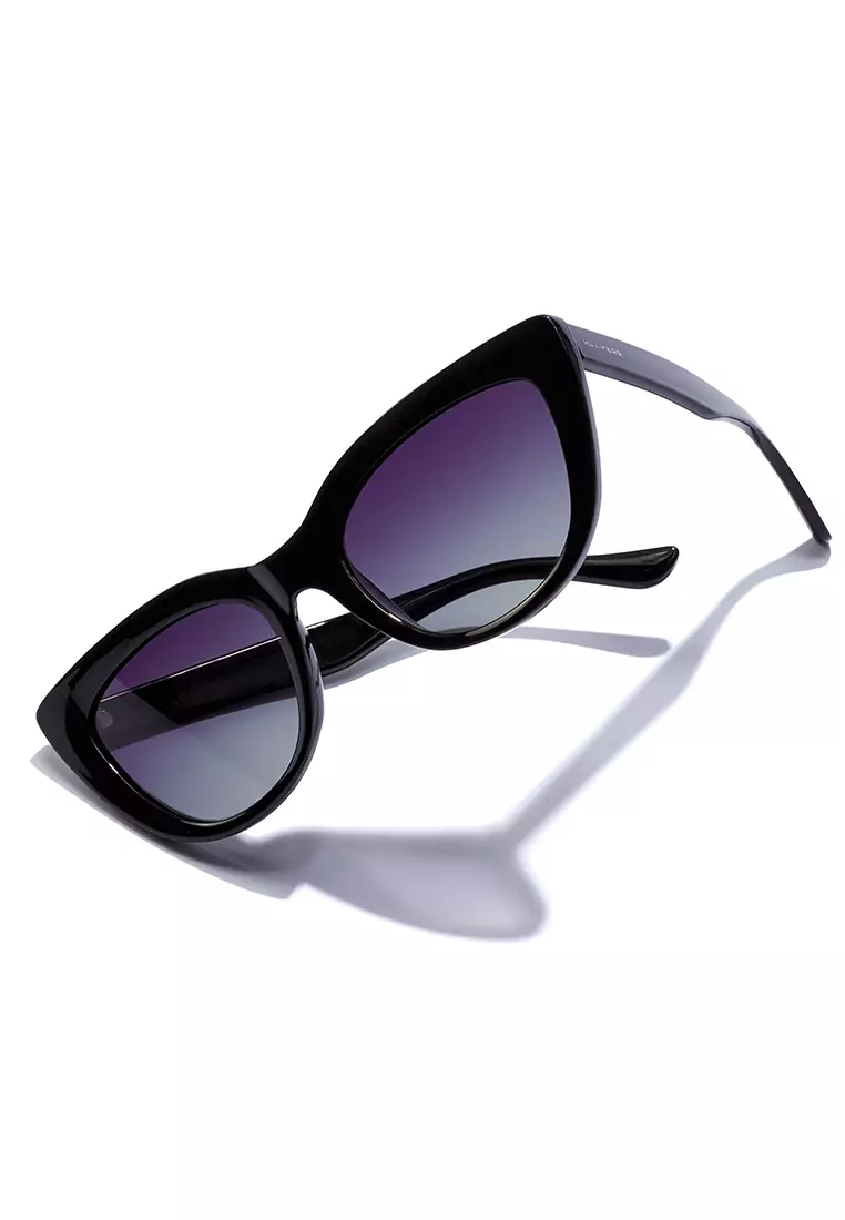 HAWKERS B. Porter Polarized Black Grey Sunglasses For Men And Women, Unisex. Official Product Designed In Spain