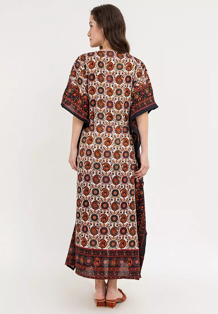 Victoria Vneck Kaftan Dress