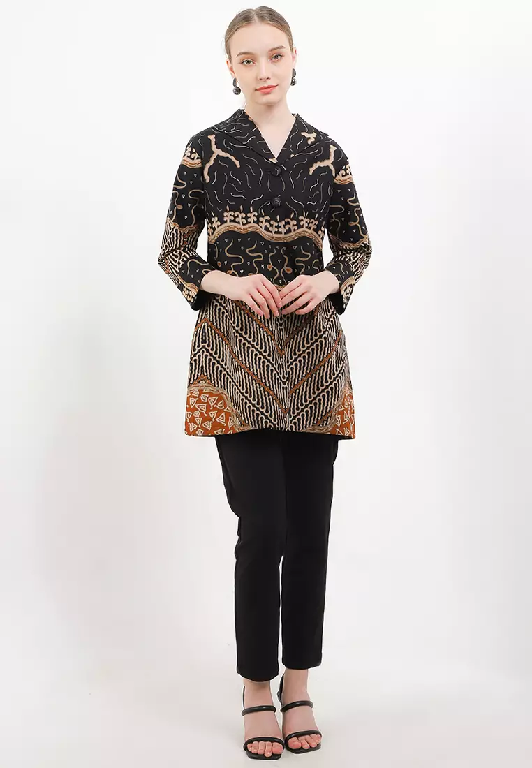 BATIK TALENTA EXCLUSIVE batik wanita blous COAST DARK
