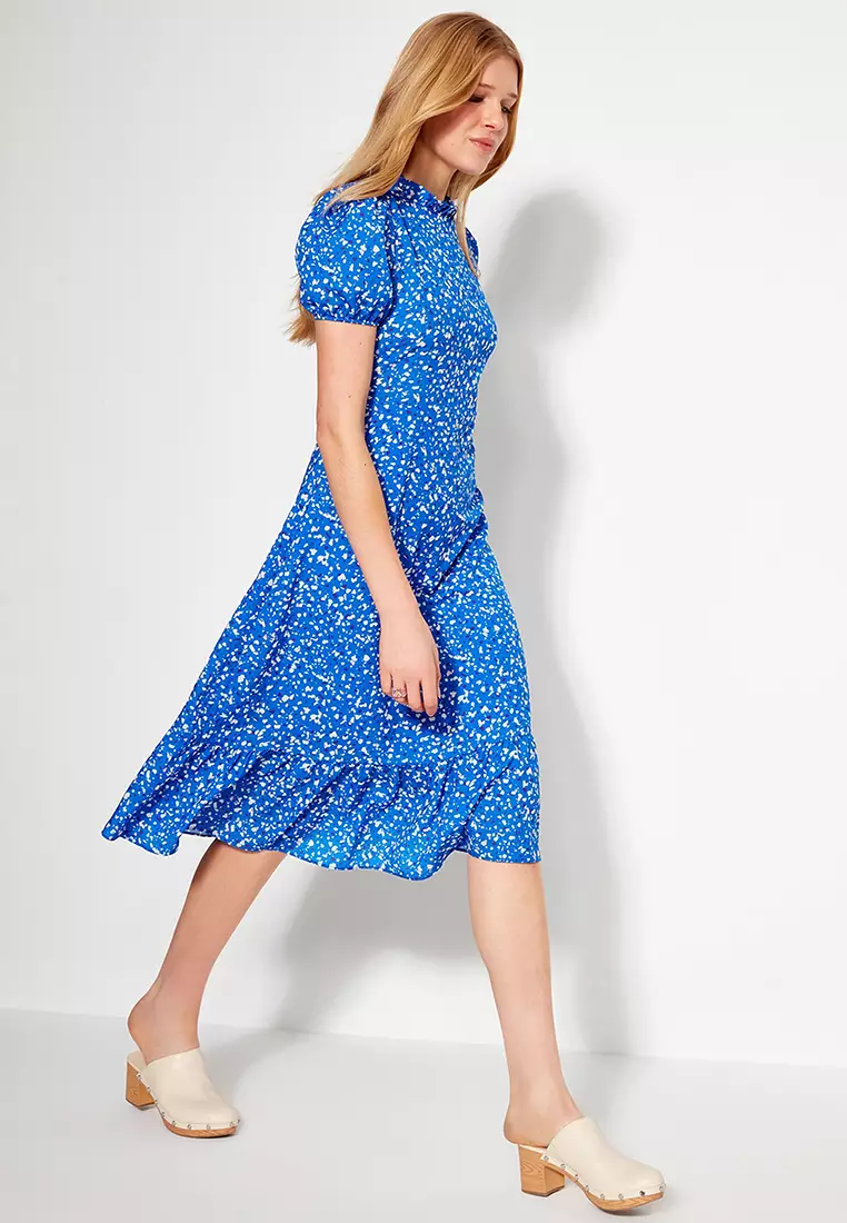 Floral Midi Woven Dress