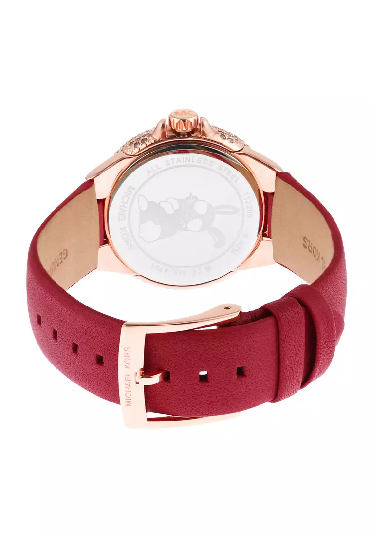 Buy MICHAEL KORS Michael Kors Female s Camille red Leather Watch